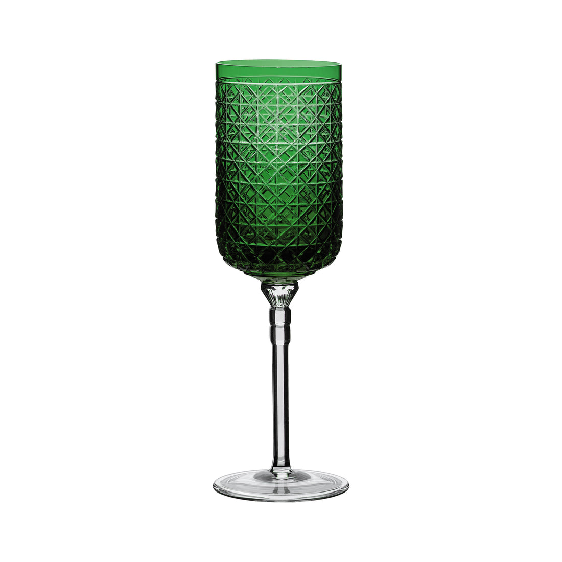 Taca De Cristal 370 Ml - Verde Escuro