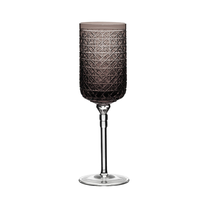 Taca De Cristal 370 Ml Cinza