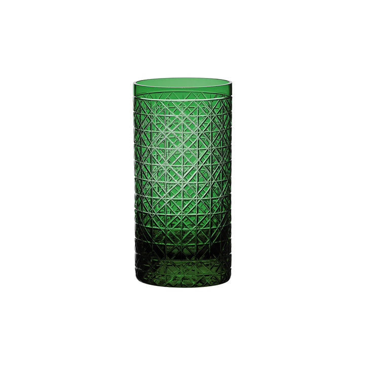 Copo De Cristal P/ Long Drink 400 Ml - Verde Escuro