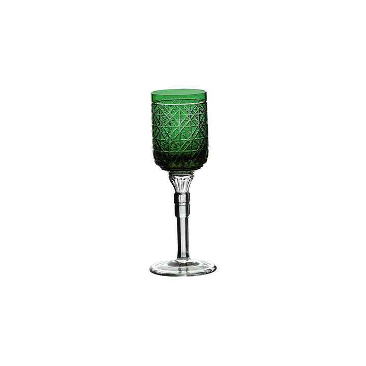 Taca De Cristal P/ Licor 85 Ml - Verde Escuro