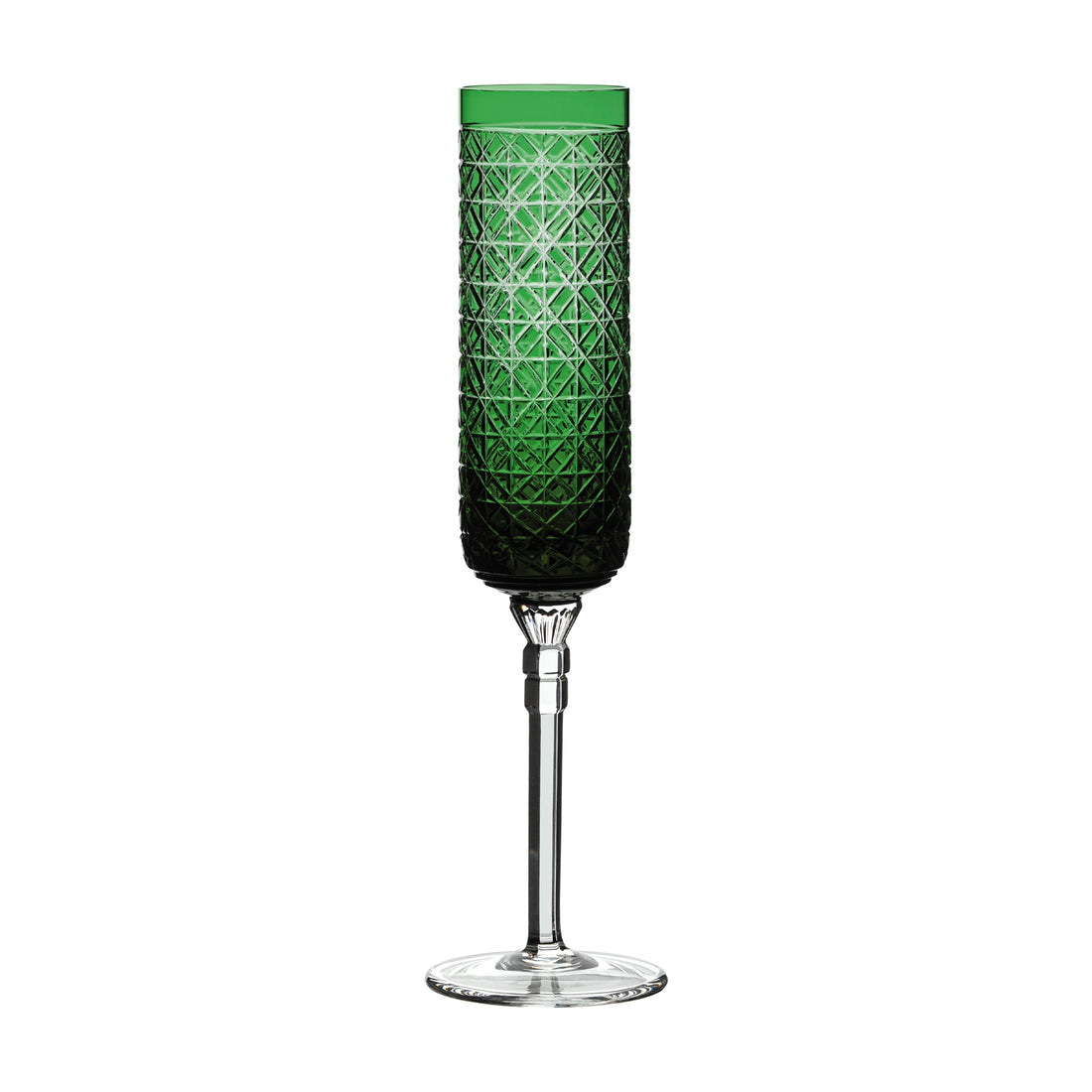 Taca De Cristal P/ Champagne 200 Ml - Verde Escuro