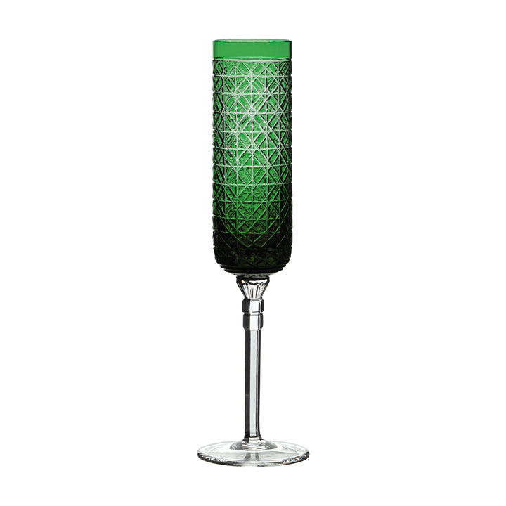Taca De Cristal P/ Champagne 200 Ml - Verde Escuro