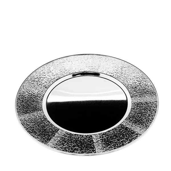 Sousplat craquele inox riva