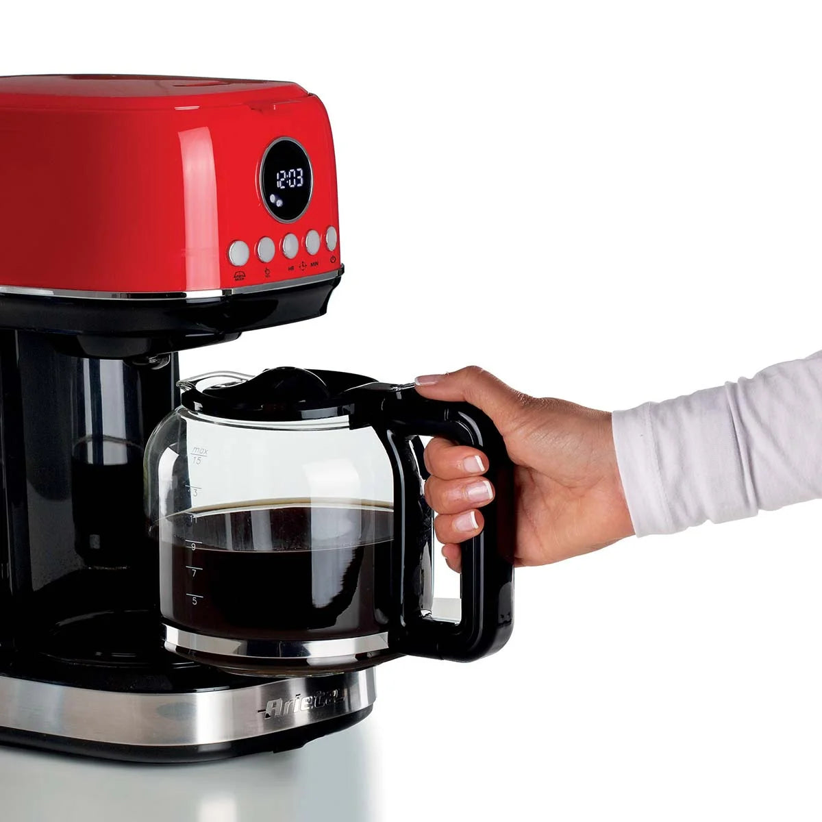 MAQUINA CAFÉ MANUAL VERMELHA 127V