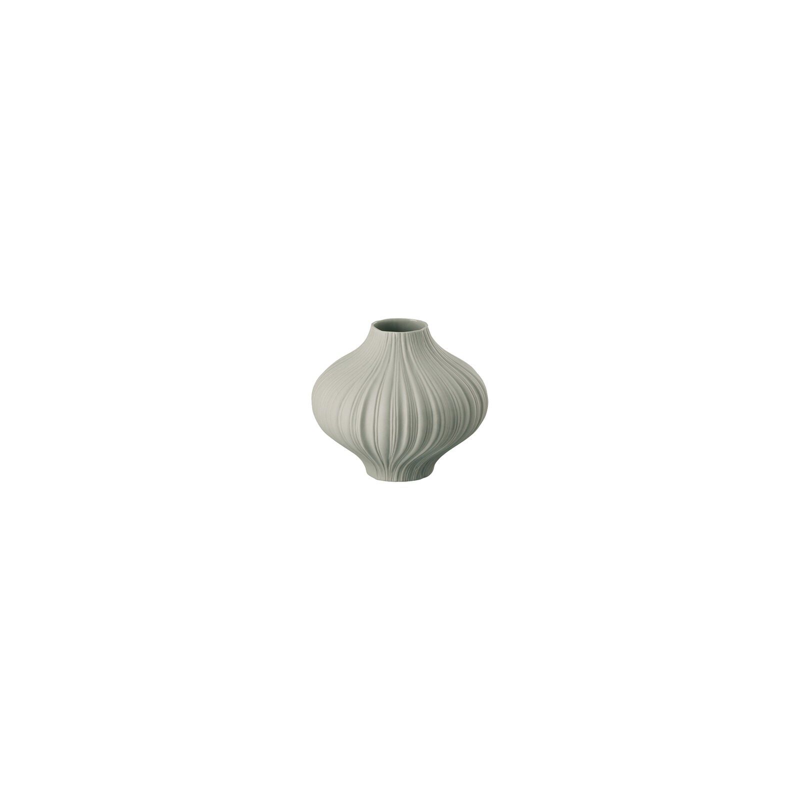 Mini Vaso Plissee Cinza 8cm