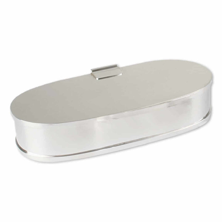 Caixa Oval Prata Pequena