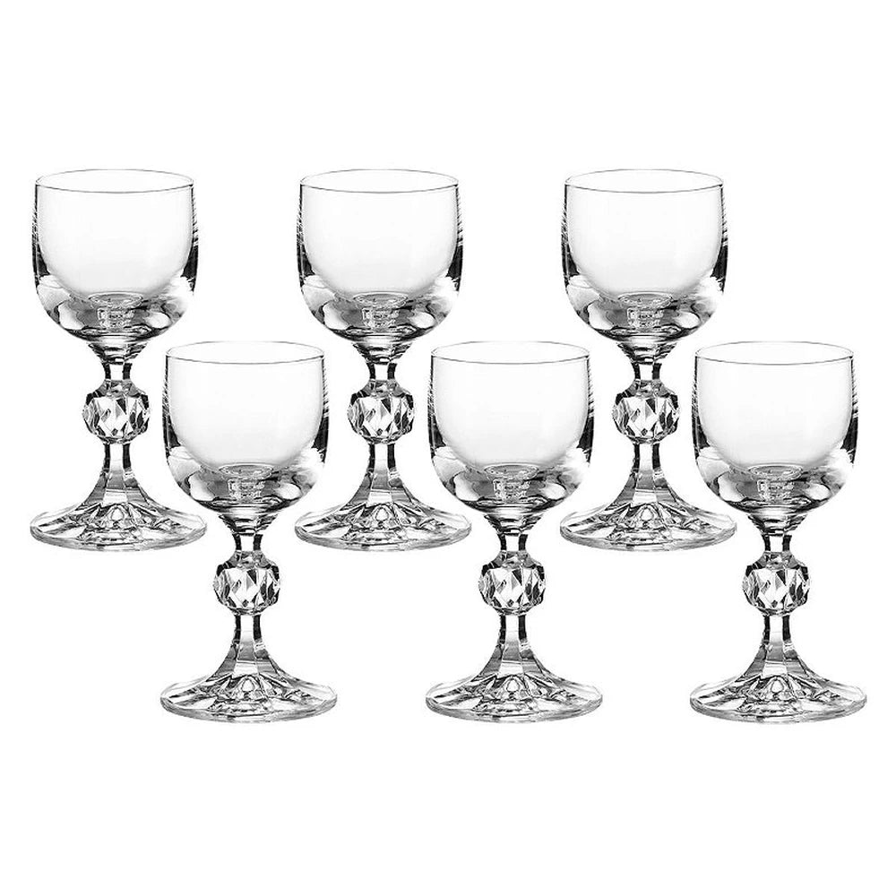 Jogo De 6 Taças Para Licor Claudia Cristal 50Ml