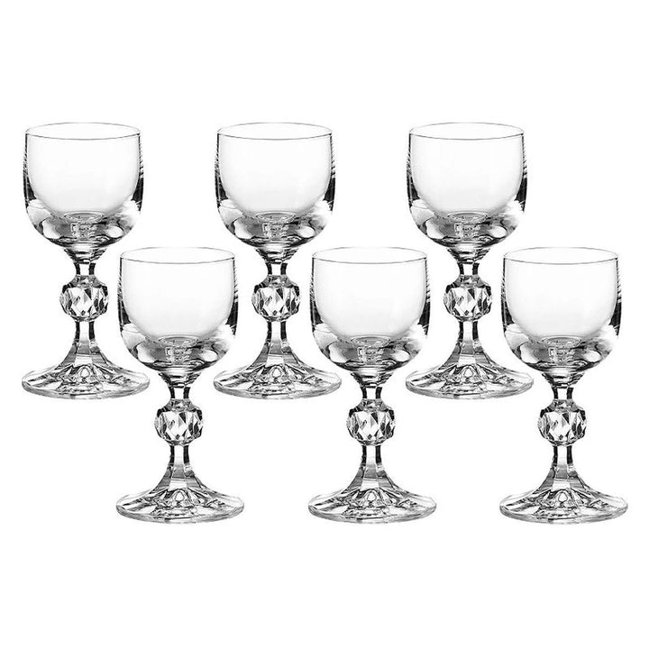 Jogo De 6 Taças Para Licor Claudia Cristal 50Ml