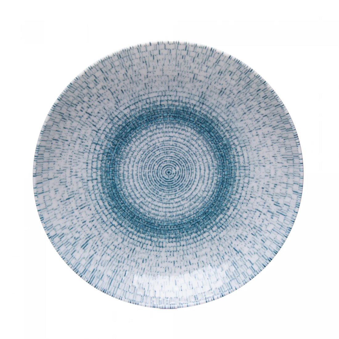 Prato Fundo Azahara 20,5Cm Azul Porcelana