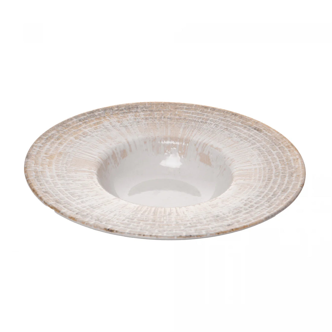 Prato Para Risoto Off White Ceramica