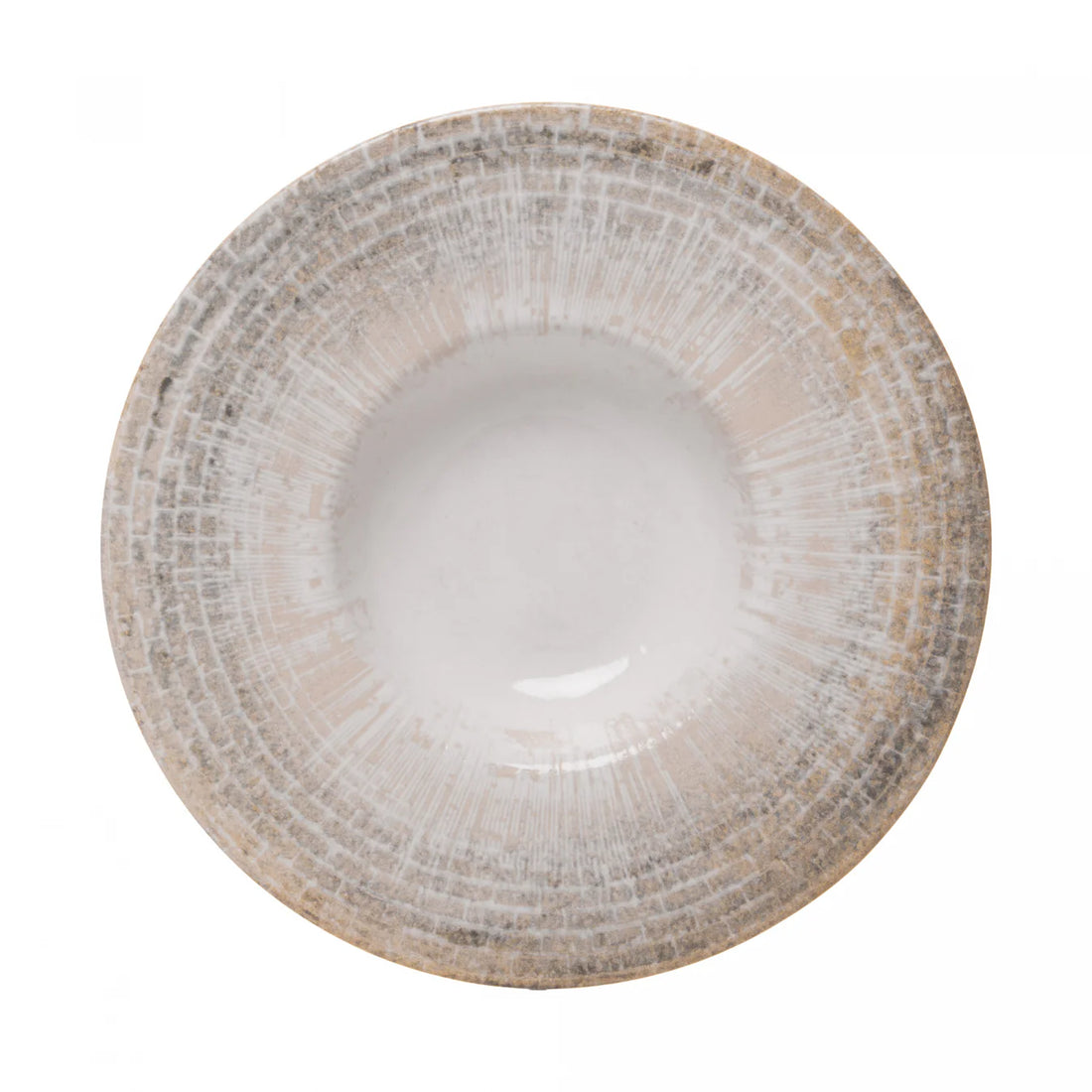 Prato Para Risoto marea Off White Ceramica