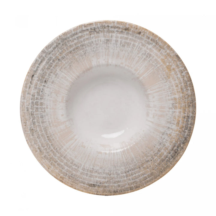 Prato Para Risoto marea Off White Ceramica