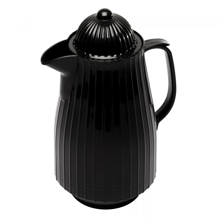 Garrafa Termica Plastico Mini Bambu Preta 400Ml