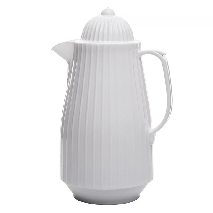 Garrafa Termica De Plastico Mini Bambu Branca 400Ml