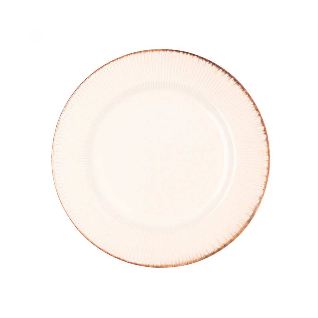Prato Raso De Ceramica Linear Bege 27Cm