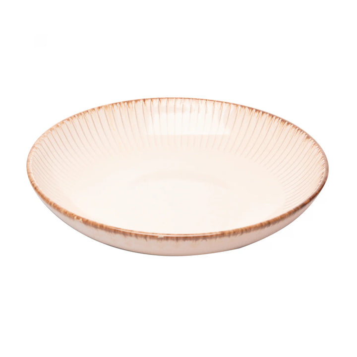 Prato Para Massa De Ceramica Bege