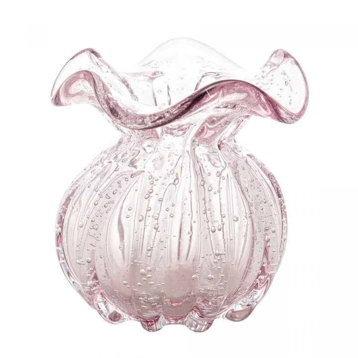 Vaso Vidro Italy Rosa Claro