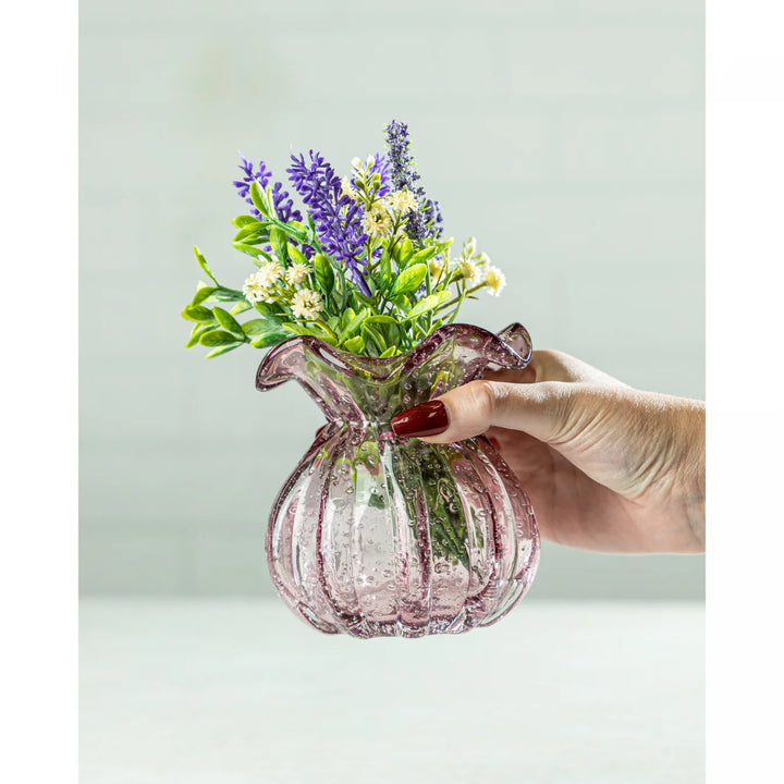 Vaso Vidro Italy Rosa Claro