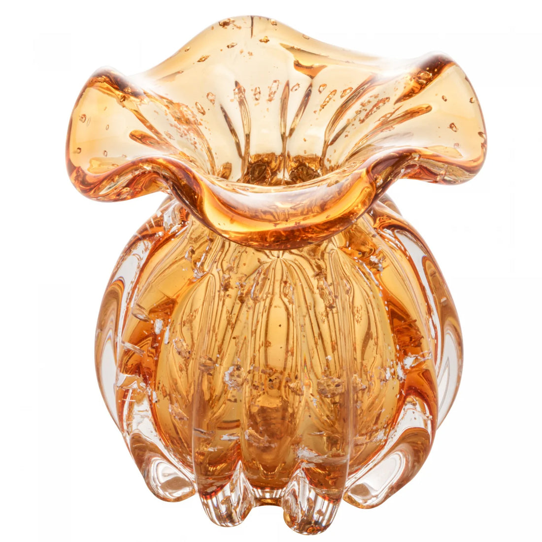 Vaso De Vidro Italy Ambar