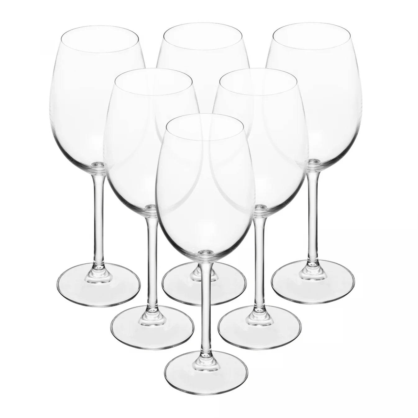 Jogo 6 Tacas Vinho Tinto Cristal  Bohemia Veronica 450Ml