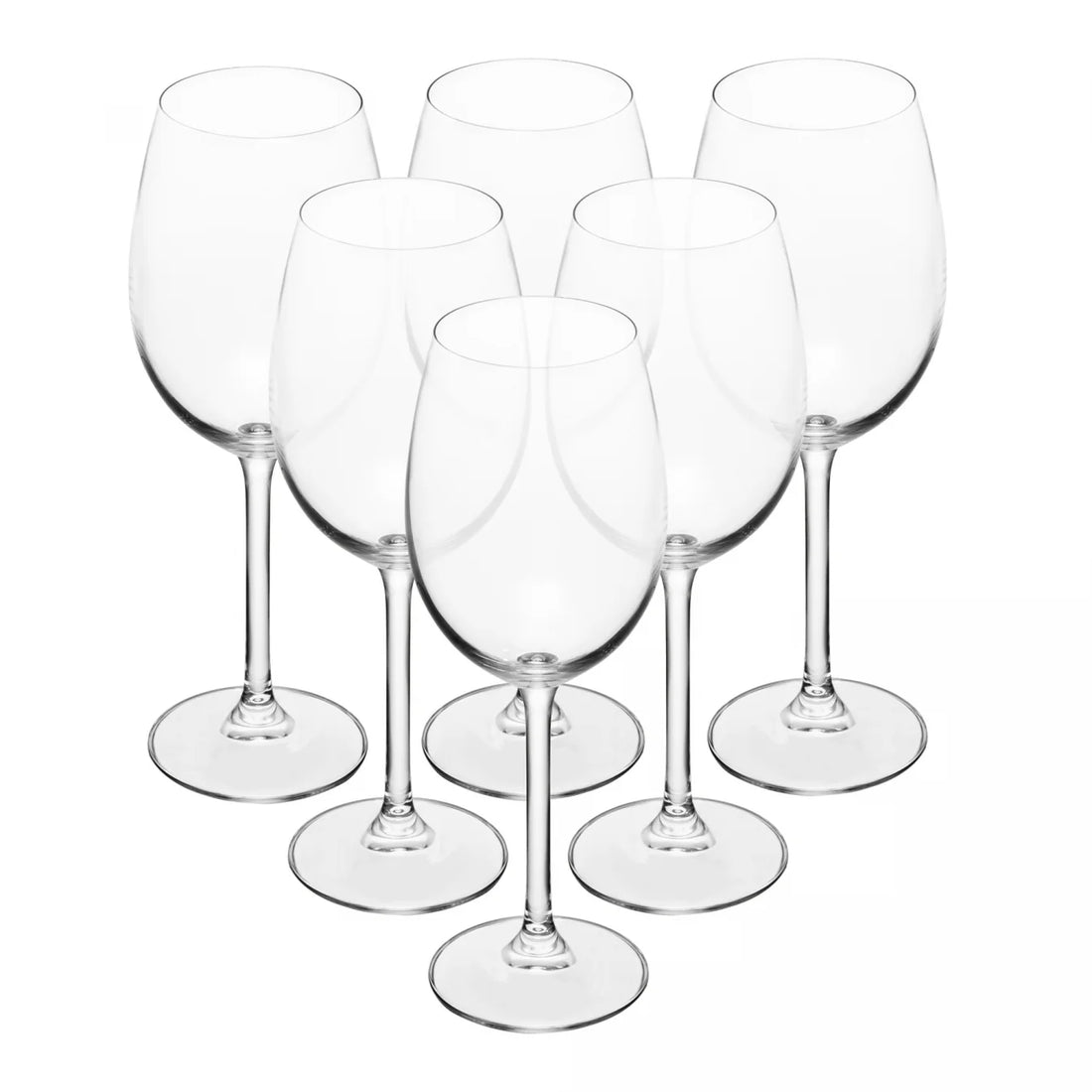 Jogo 6 Tacas Vinho Tinto Cristal  Bohemia Veronica 450Ml