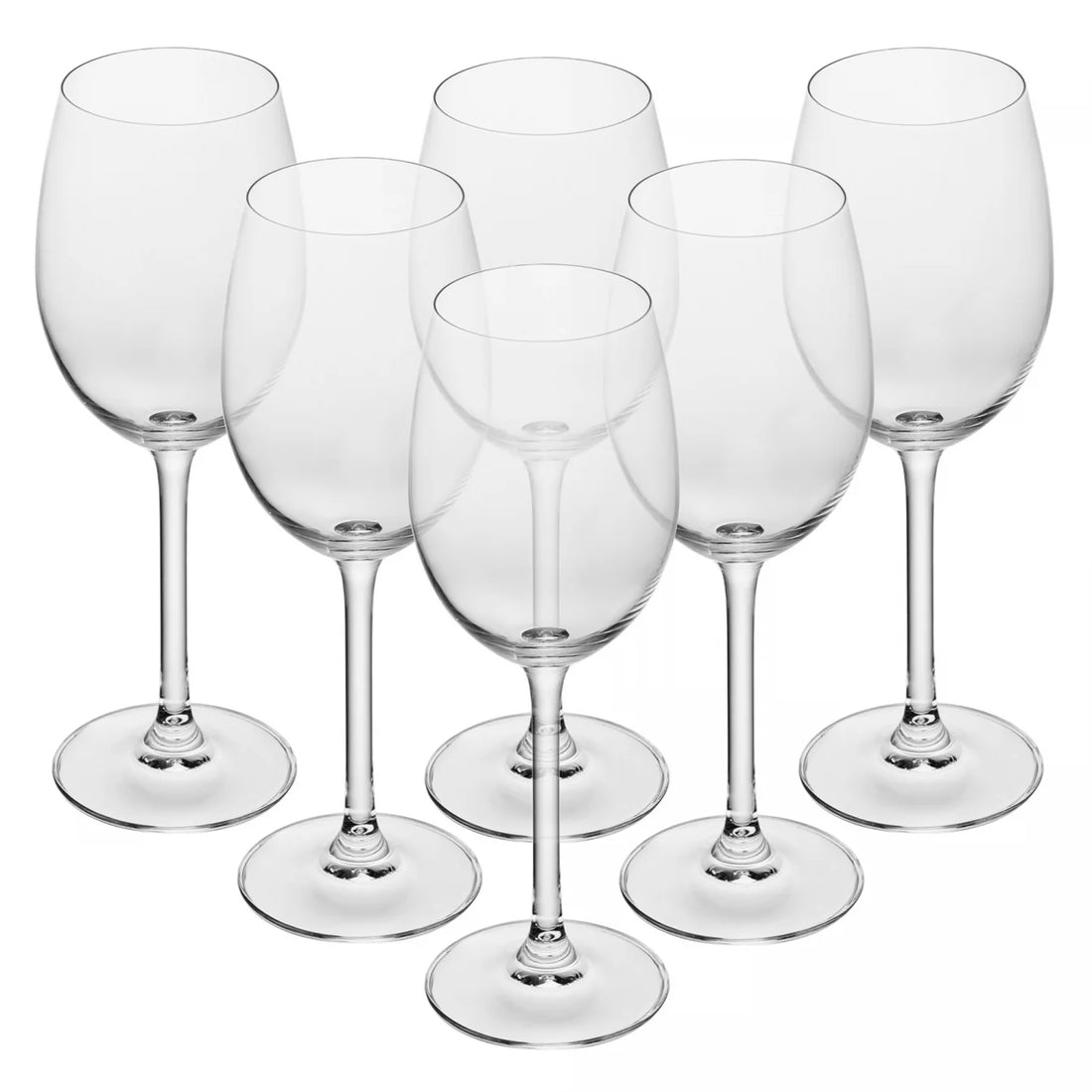 Jogo 6 Tacas Vinho Branco Cristal Bohemia Veronica 350Ml