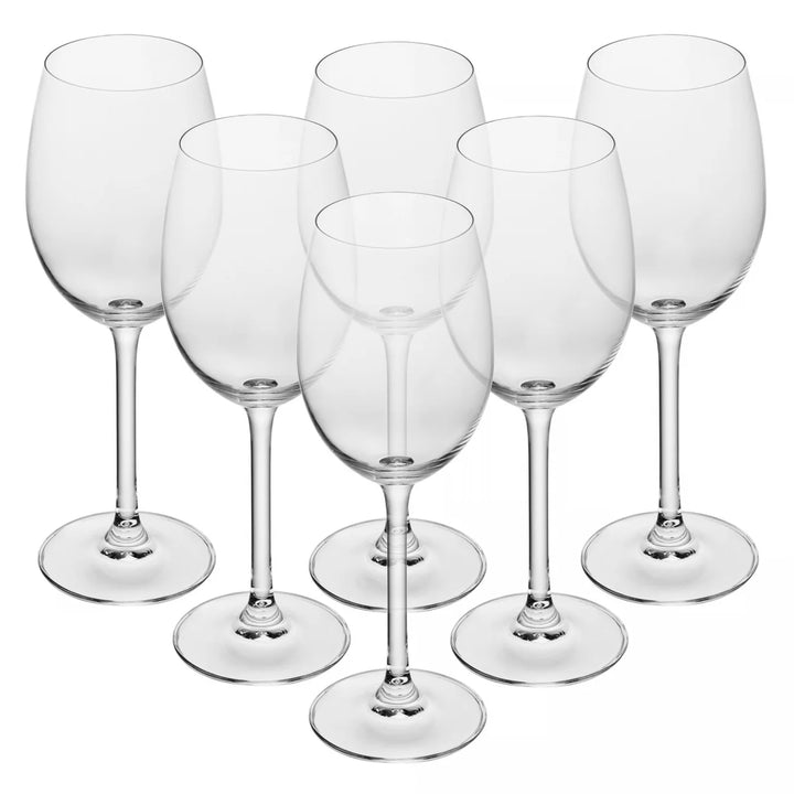 Jogo 6 Tacas Vinho Branco Cristal Bohemia Veronica 350Ml