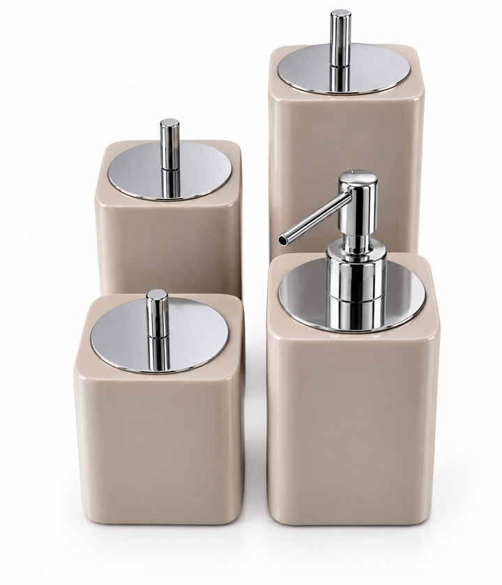 Kit 4 Pçs Lavabo Otto Areia