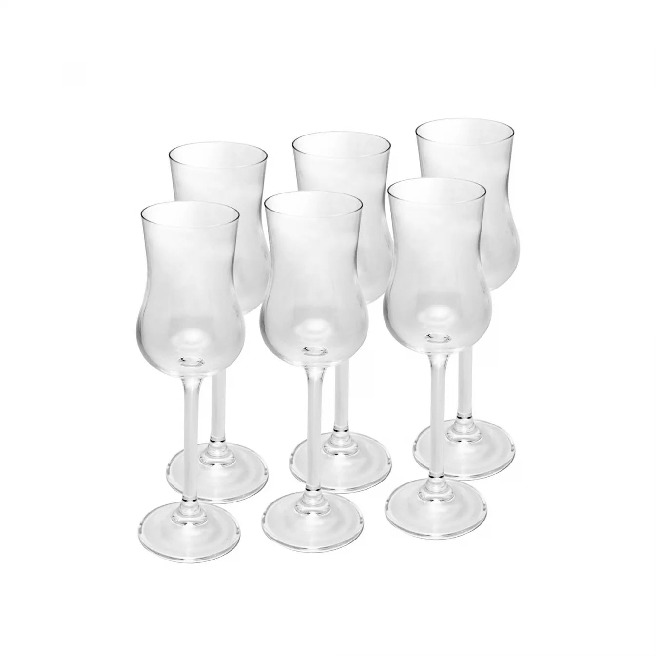 Jogo 6 Tacas Grappa Cristal Bohemia Gastro/Colibri 85Ml
