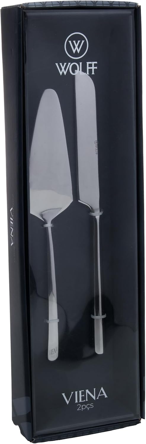 CJ 2 PECAS PARA BOLO VIENA ACO INOX WOLF