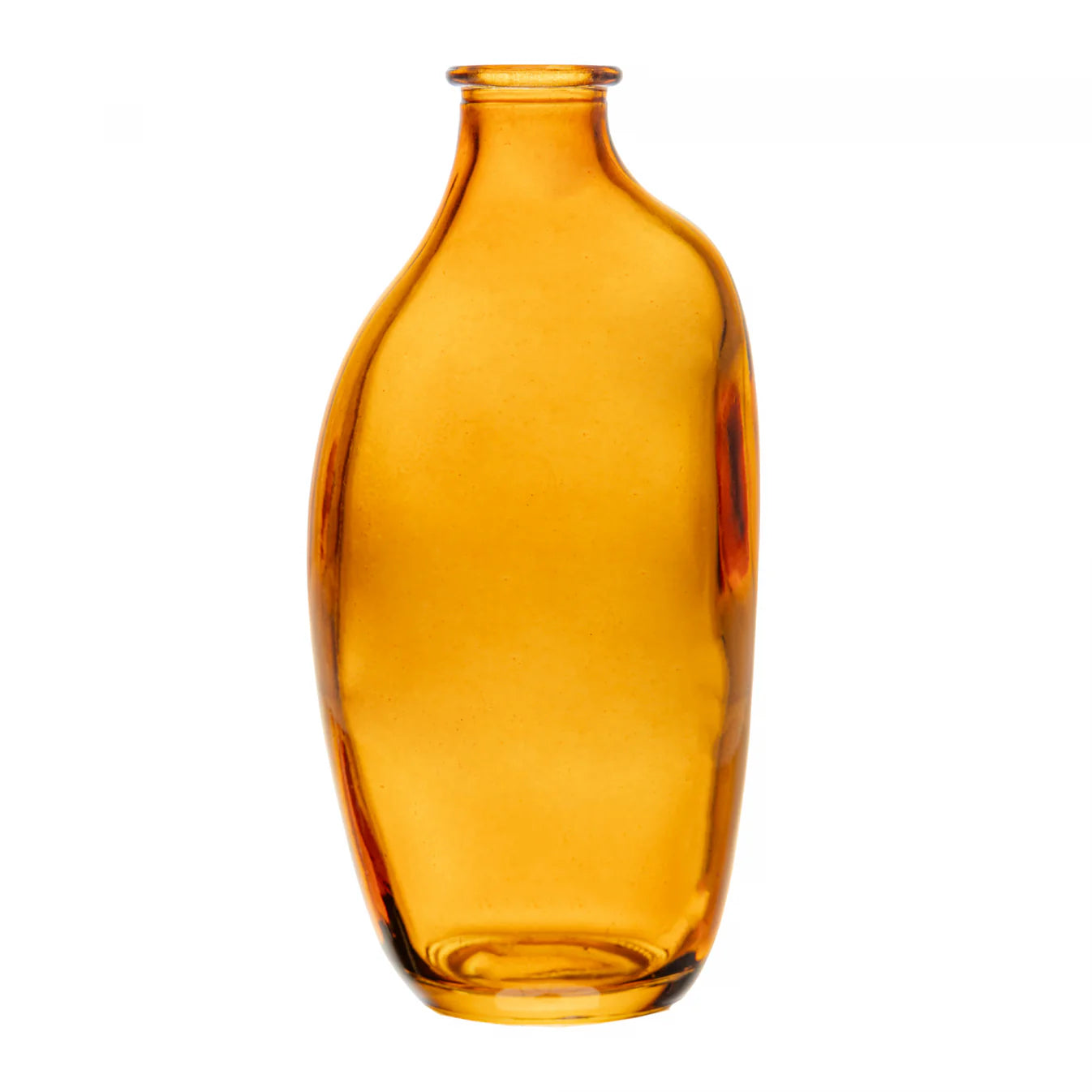 Vaso Organics 7Cm X 5,5Cm X 15Cm Ambar Vidro