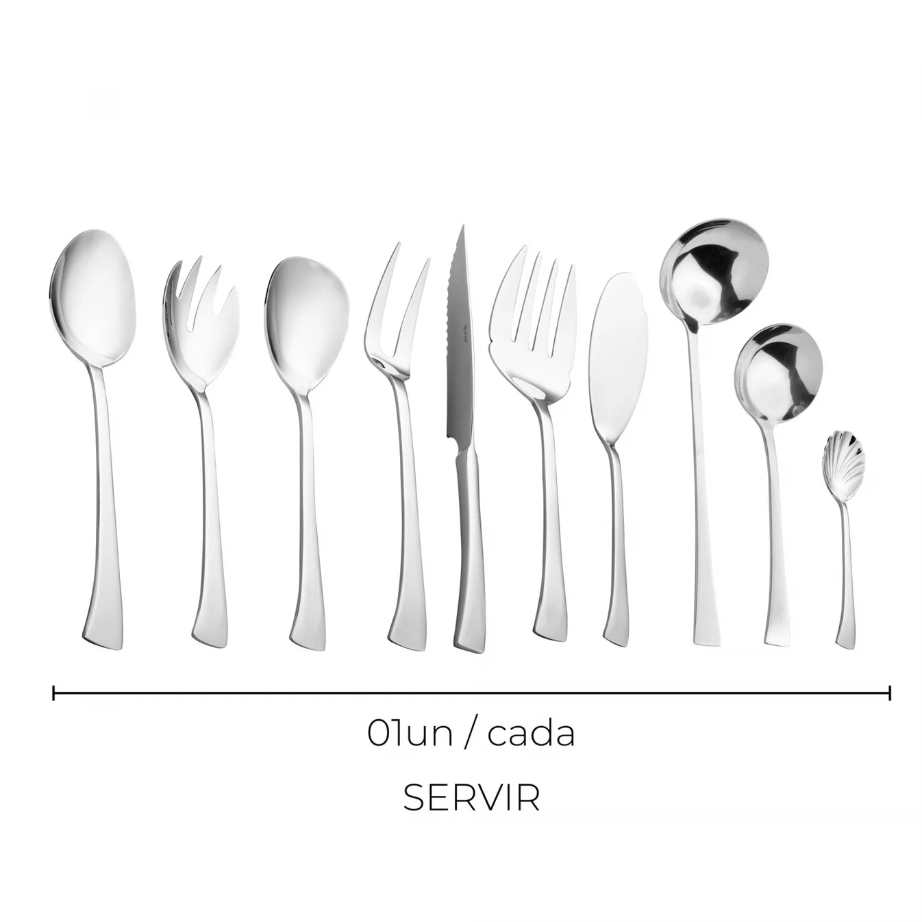 Faqueiro 130 Pecas De Aco Inox Com Caixa Litografada Berna
