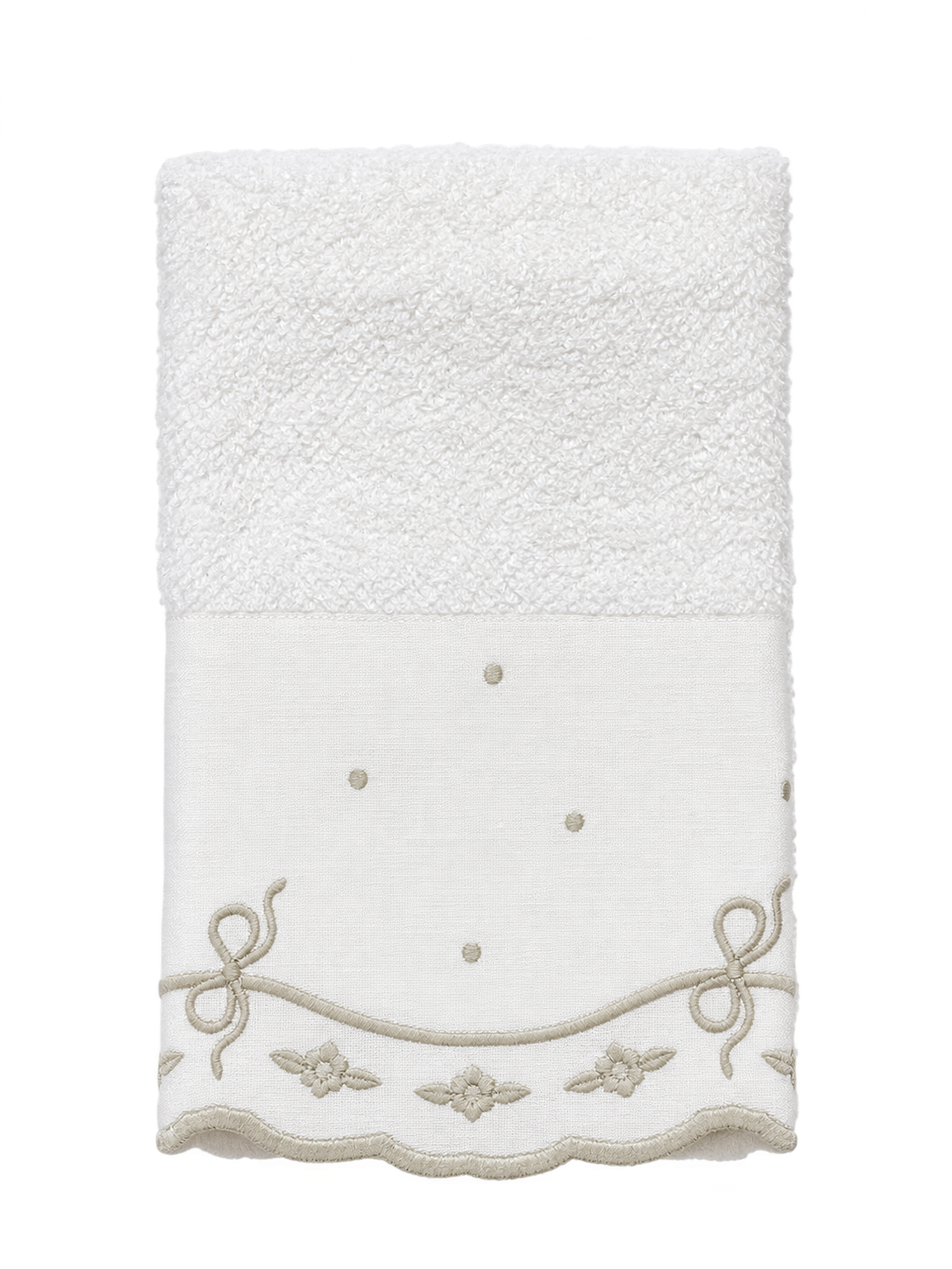 Toalha Lavabo Felpa Laco Bege