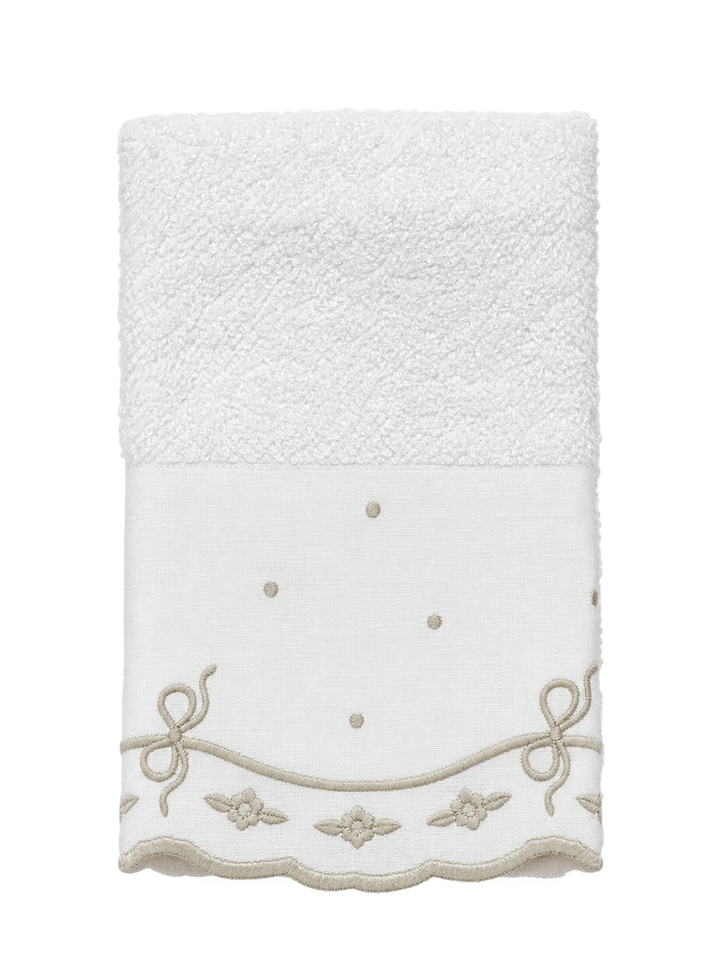 Toalha Lavabo Felpa Laco Bege