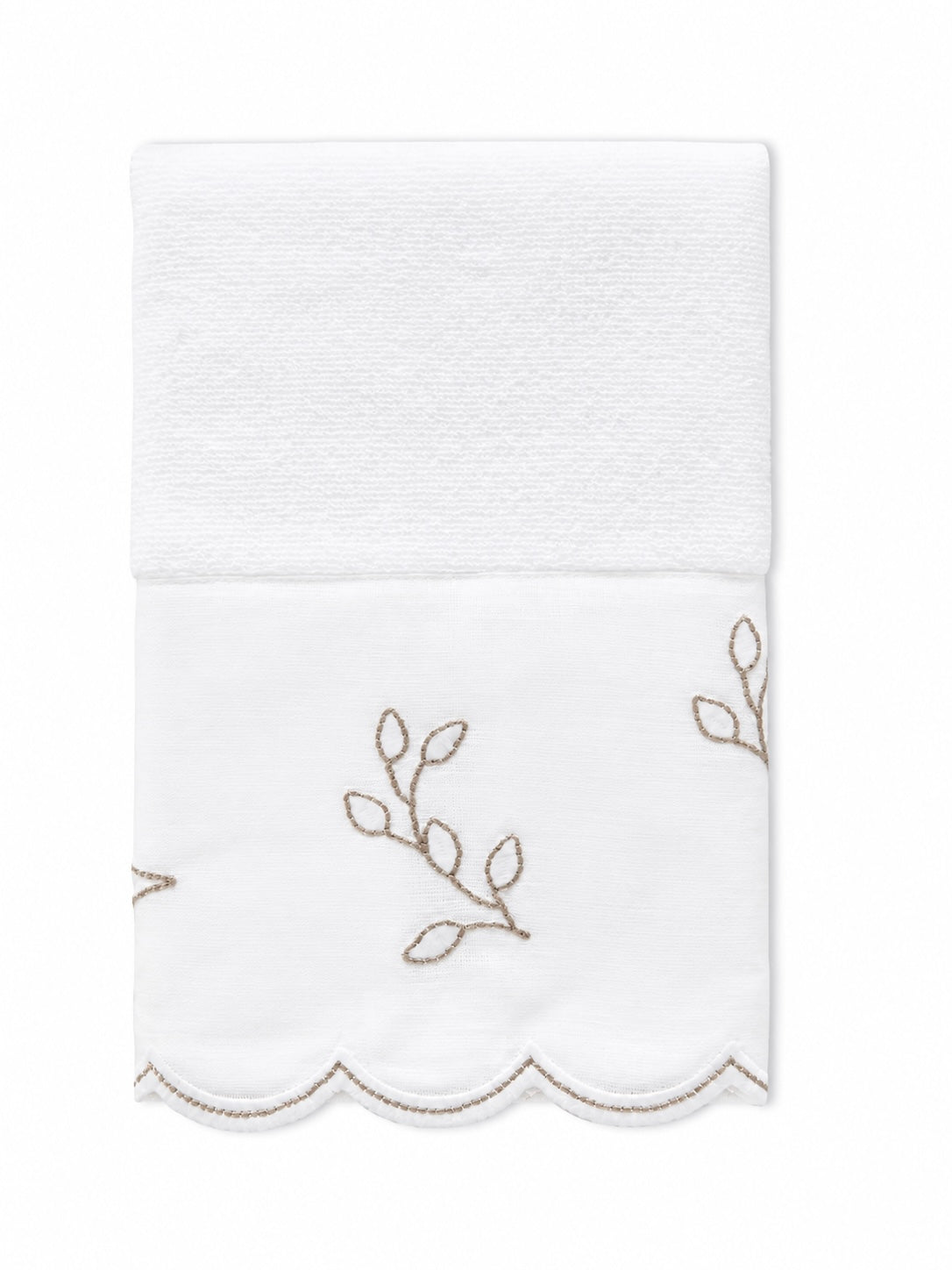 Toalha Lavabo Ciranda De Lenox Branco/Prata