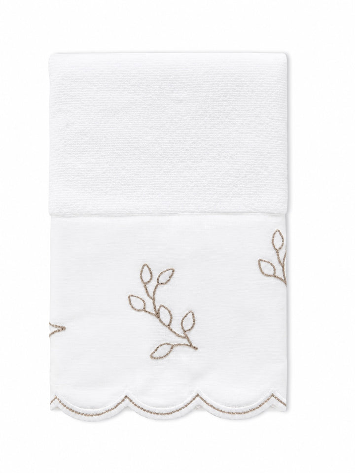 Toalha Lavabo Ciranda De Lenox Branco/Prata