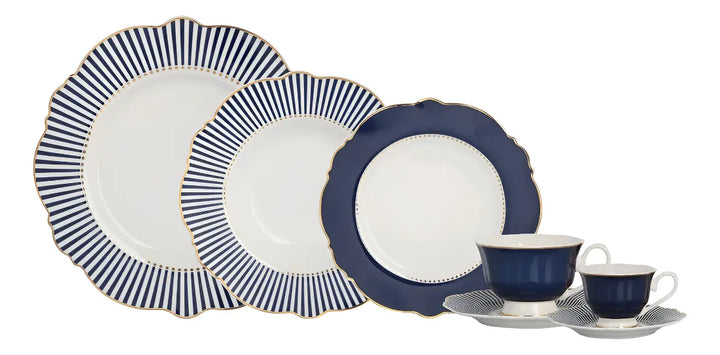 Aparelho De Jantar porcelana azul
