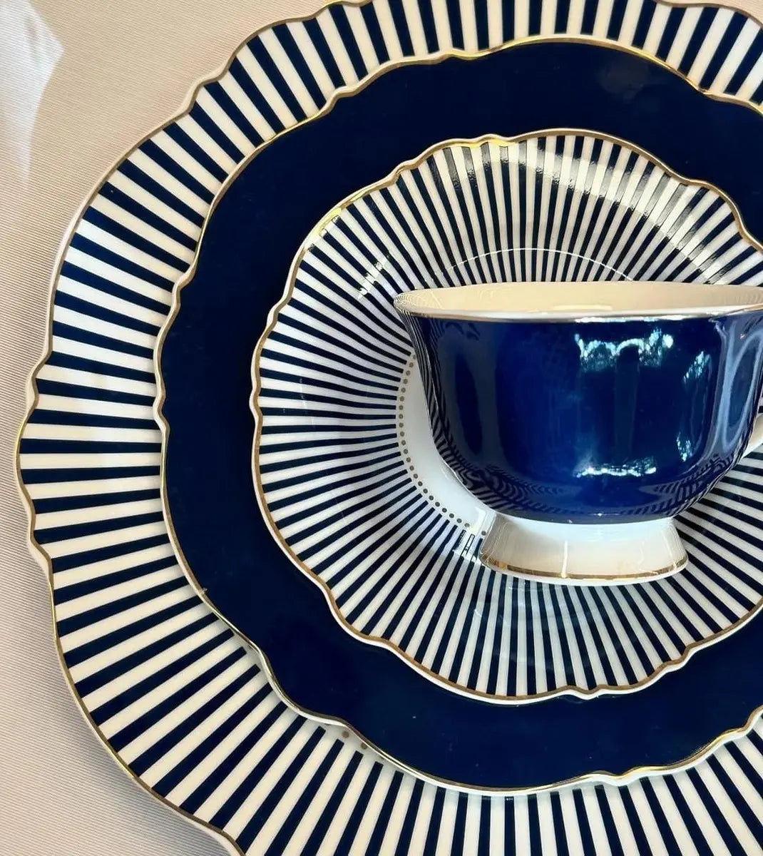 Aparelho De Jantar porcelana azul
