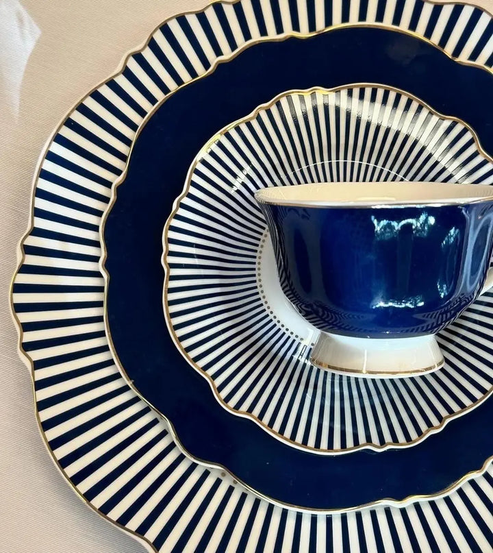Aparelho De Jantar porcelana azul