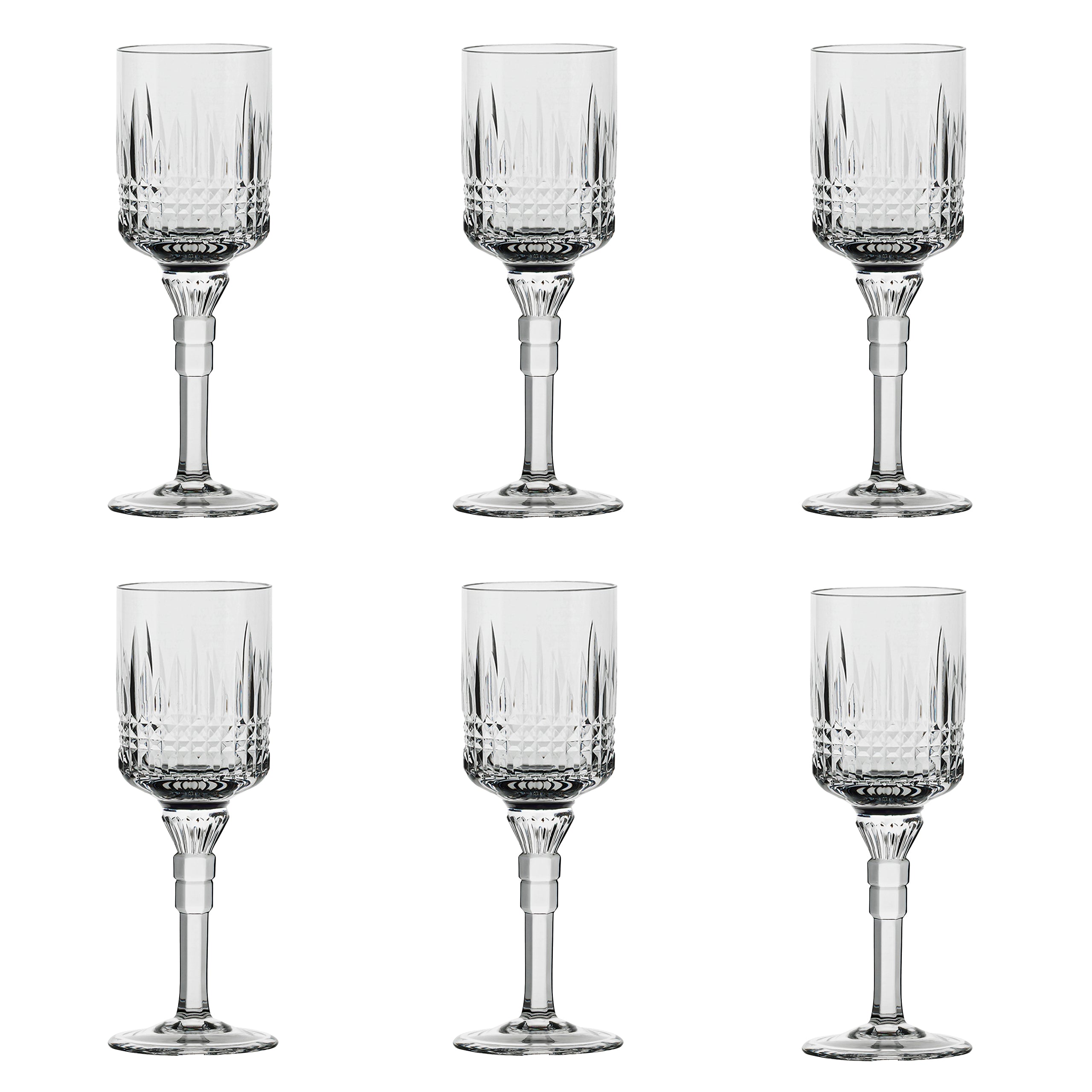 Jogo 6 taças de cristal p/ licor HARMONIA