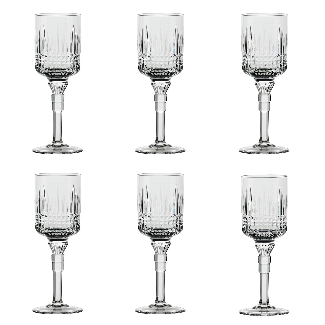 Jogo 6 taças de cristal p/ licor HARMONIA