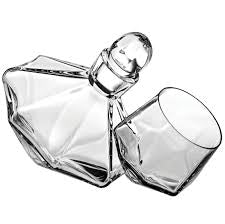 Conjunto Garrafa Com  2 Copos Cristal Carrossel  Vista Alegre