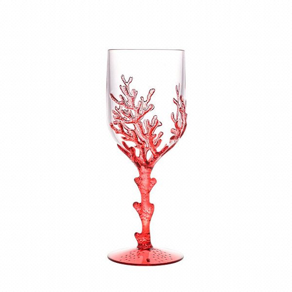 Taca Em Acrilico Vermelho 450Ml