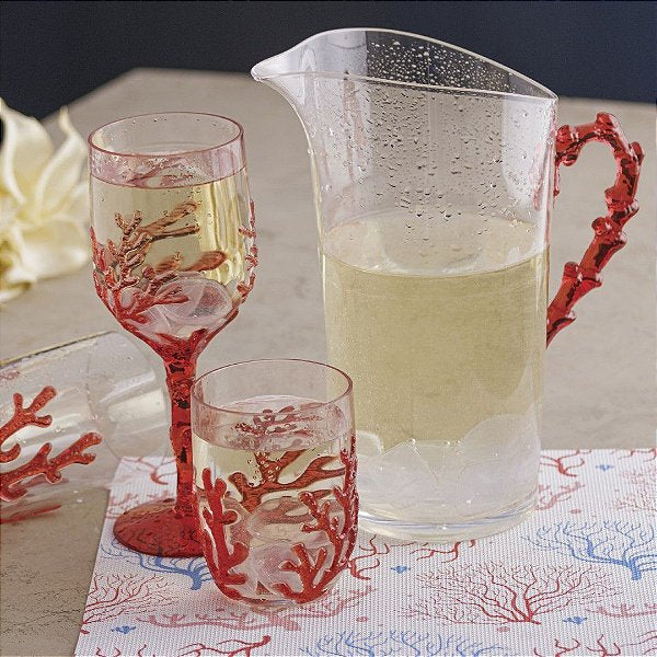 Taca Em Acrilico Vermelho 450Ml