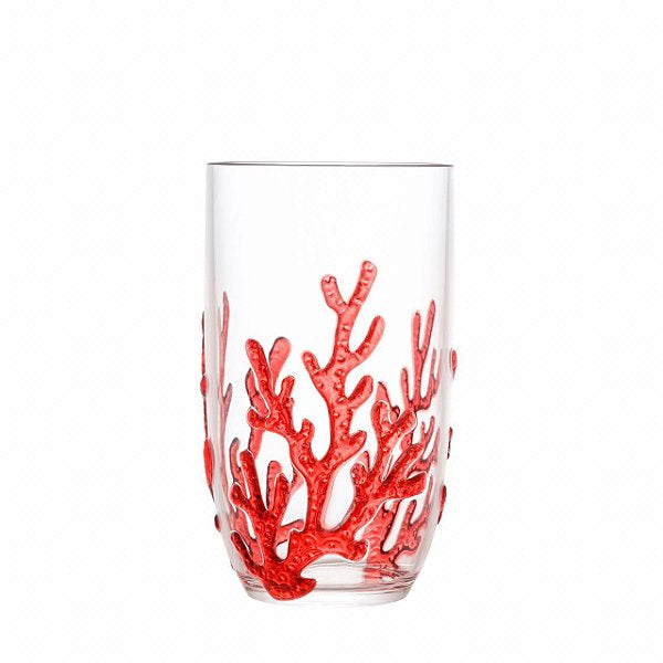 Copo Em Acrilico Vermelho 700Ml