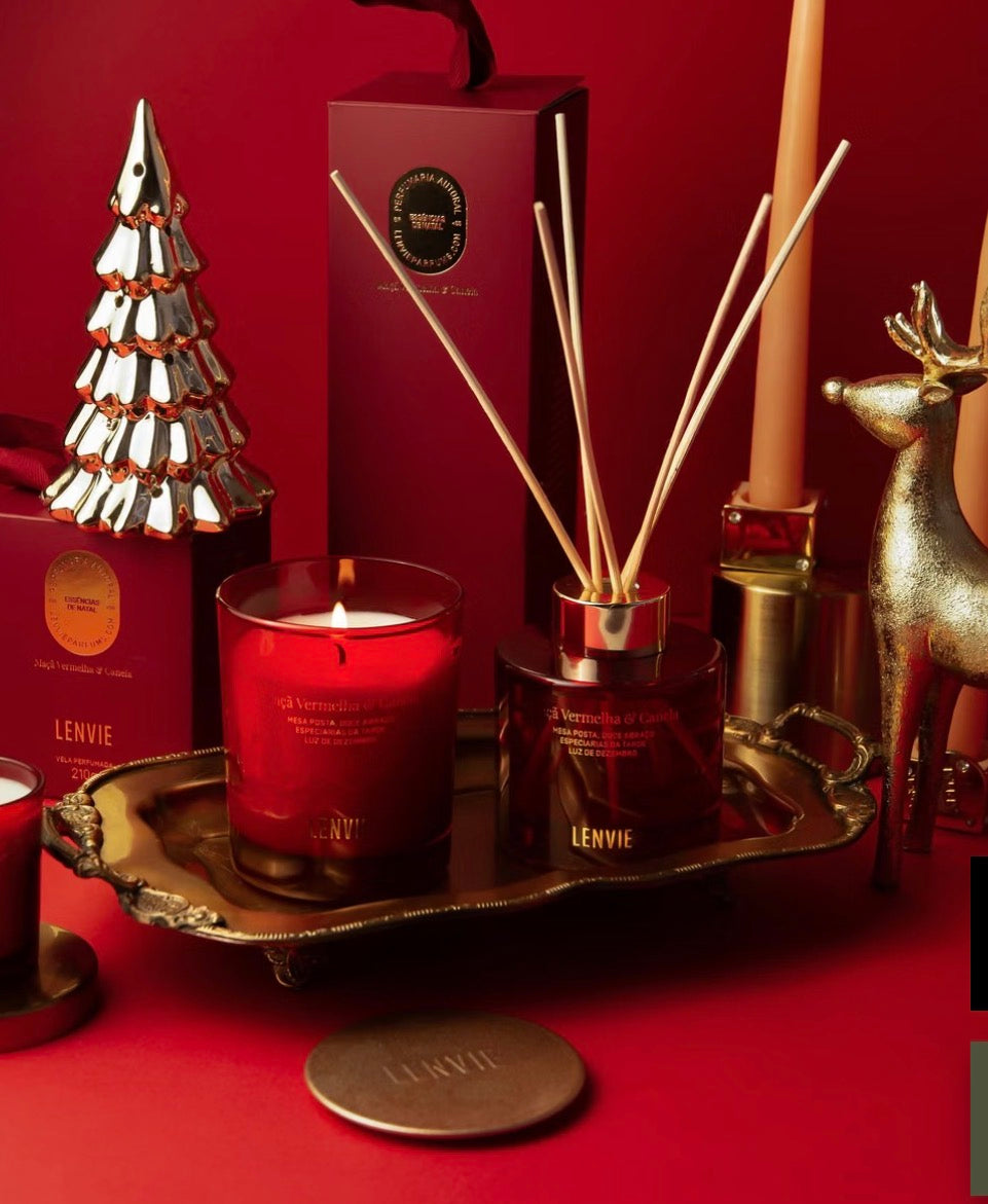 Difusor De Perfume Maca Vermelha E Canela NATAL 200Ml
