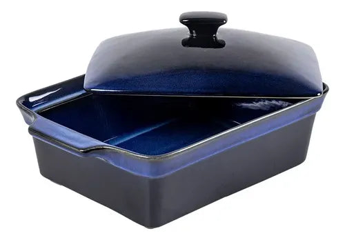 Caçarola de ceramica azul G