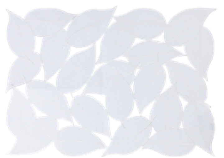 Jogo Americano Foliage Branco C/ Bordado Branco 35Cmx50cm