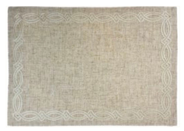 Jogo Americano  Truly Natural C/ Bordado Cru 35X50cm
