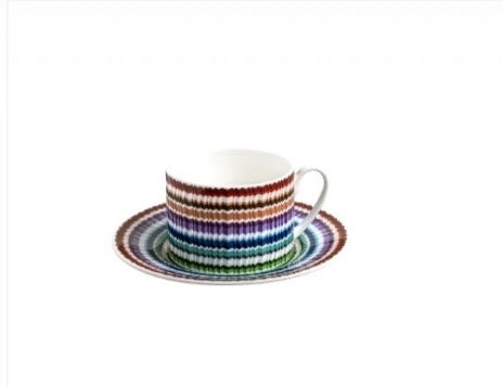 Conjunto 2 Xicaras Cha Missoni Waves